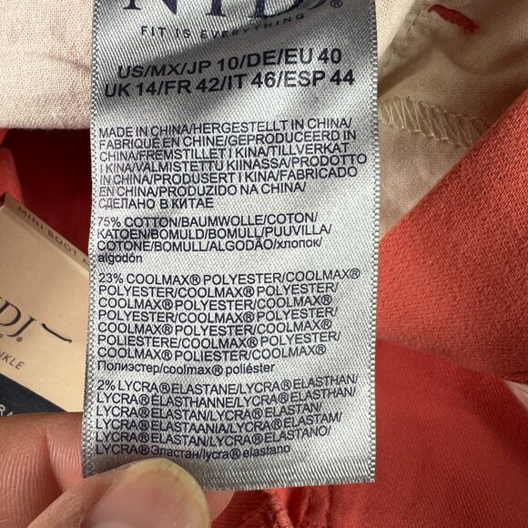 Not Your Daughters Jeans Women's 34x26* Billie Mini Boot Cut Orange Denim Tag 10 - Picture 7 of 16